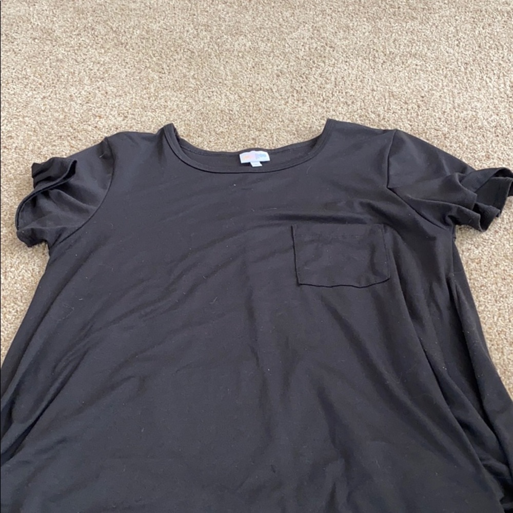 Solid black lularoe Carly